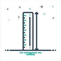 Mix icon ruler vector