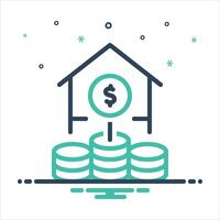 Mix icon saving vector