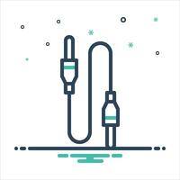 Mix tether icon vector