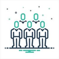 Mix icon community vector