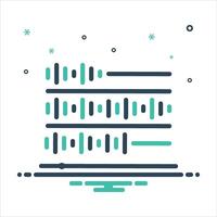 Mix icon equalizer vector