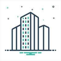 Mix icon office vector