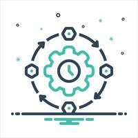 Mix icon adaptation vector