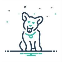 Mix icon dog vector