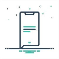 Mix information icon vector