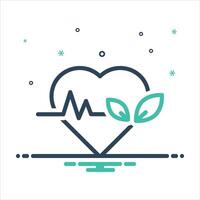 Mix icon healthy-lifestyle vector