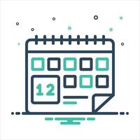 Mix icon date vector