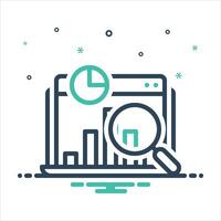 Mix icon data-analysis vector
