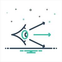 Mix icon visual-perception vector