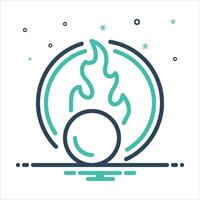Mix icon oxidizing vector