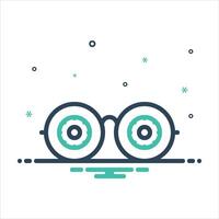 Mix icon observe vector