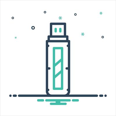 Mix icon usb-flash-drive
