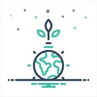 Mix icon environment vector
