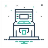 Mix icon atm vector