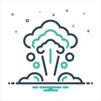 Mix icon explosion vector