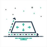 Mix icon surface vector