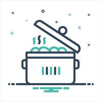 Mix icon meal vector