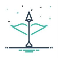 Mix icon arrow vector