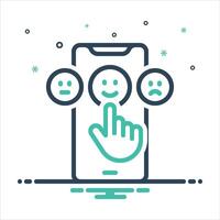 Mix icon rating vector