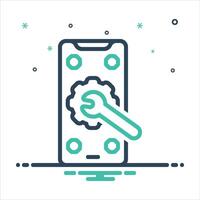 Mix icon adjust vector