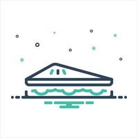 Mix icon sandwich vector