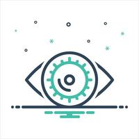 Mix icon optical vector