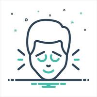 Mix icon calm vector