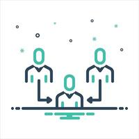Mix icon referral vector