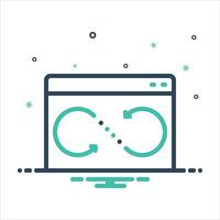 Mix icon sync vector