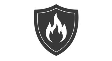 Fire and flame icon illustration on white background vector