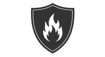 Fire icon illustration on white background vector