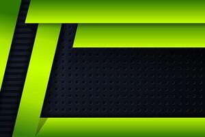 Futuristic Gaming Background with a hexagon pattern design with black and dark green colors vector