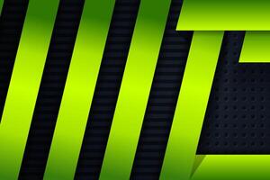 Abstract bright green geometric background template with curved rectangle pattern green background vector
