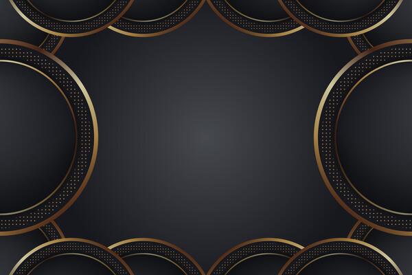 Black and Gold Circle Background