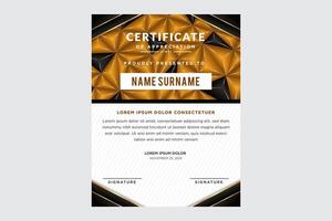 Certificate of appreciation design sample vector