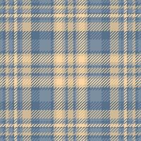 Subtle blue and beige plaid pattern. Perfect for textile design, website backgrounds, or fashion illustrations. Evokes feelings of warmth, comfort, and classic style. vector
