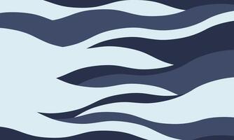 Abstract flowing wave pattern in cool blues and light blue. Perfect for backgrounds, website design, or textile prints. Evokes serenity, movement, and fluidity. Modern, minimalist style. vector