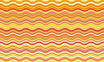 Vibrant wavy stripes in warm yellow, orange, and red create an energetic, optimistic pattern. Perfect for backgrounds, website designs, textile prints, or any project needing a playful, summery feel. vector