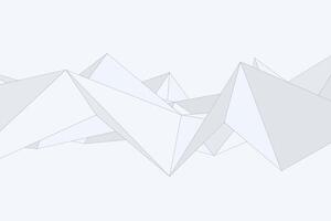 Origami polygon shapes arranged in a geometric mountain-like scene on a light abstract background vector