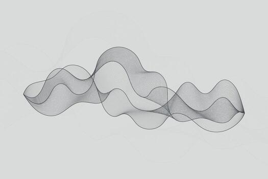 complejo línea olas creando un digital resumen antecedentes con un sentido de movimiento y moderno tecnología vector