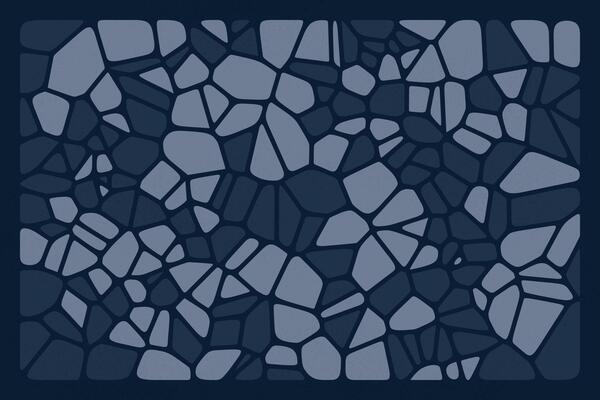Dark voronoi background showcasing abstract geometric fragments in a gray layout