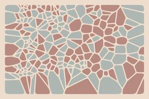 Colorful voronoi background featuring a vibrant grid of irregular geometric tiles vector