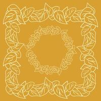 Framework from contour leaves vector
