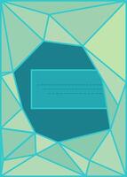 Geometric Pattern. polygonal green cover vector