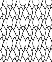 Seamless abstract background. Black and white pattern with drops vector