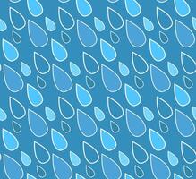 Blue water droplets patterned background vector