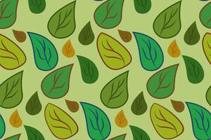 Colorful leaf pattern design vector