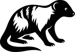Zorro character black and white silhouette, Mysterious masked hero minimal design vector
