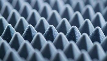 Detailed Close-Up of Sound Absorbing Foam Surface for Acoustic Treatment photo