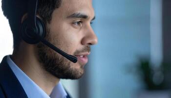 Customer Service Agent Processing Feedback for Market Research Automation photo